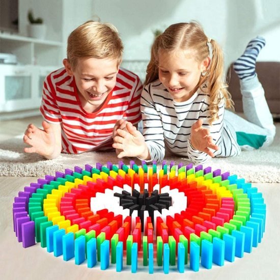 120 pcs Wooden Domino Game