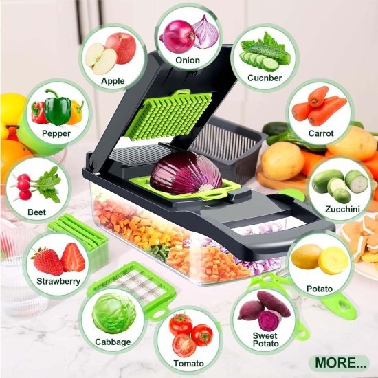 14 In 1 Chopper Nicer Veggie Slicer Dicer - 1470