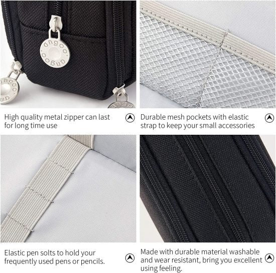 3 Compartment Pencil Pouch