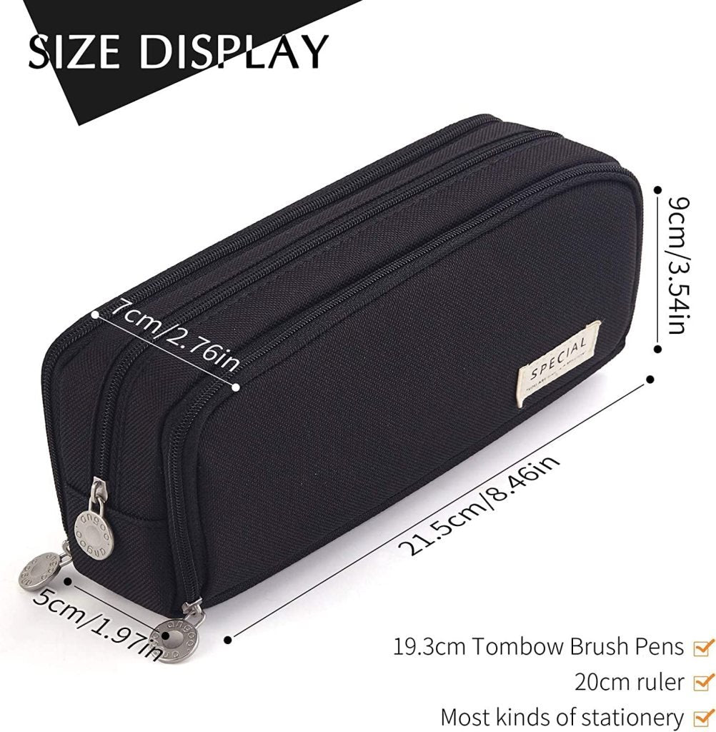 3 Compartment Pencil Pouch