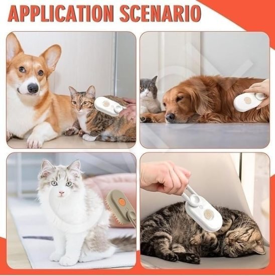 3 in 1 Pet Steam Brush