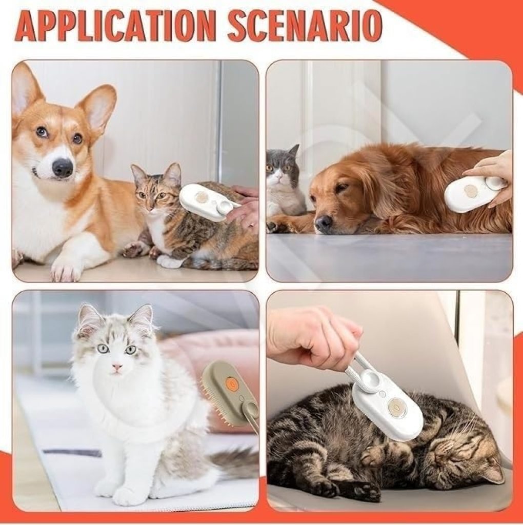 3 in 1 Pet Steam Brush
