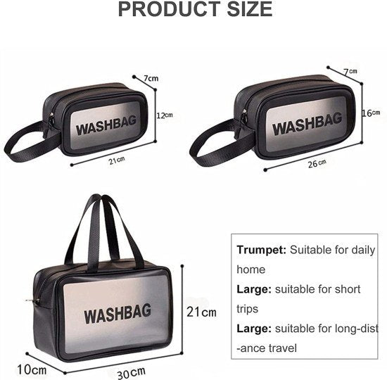 3 pcs Wash Bag