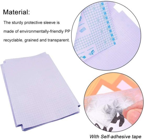 30pcs Waterproof Plastic Book Cover