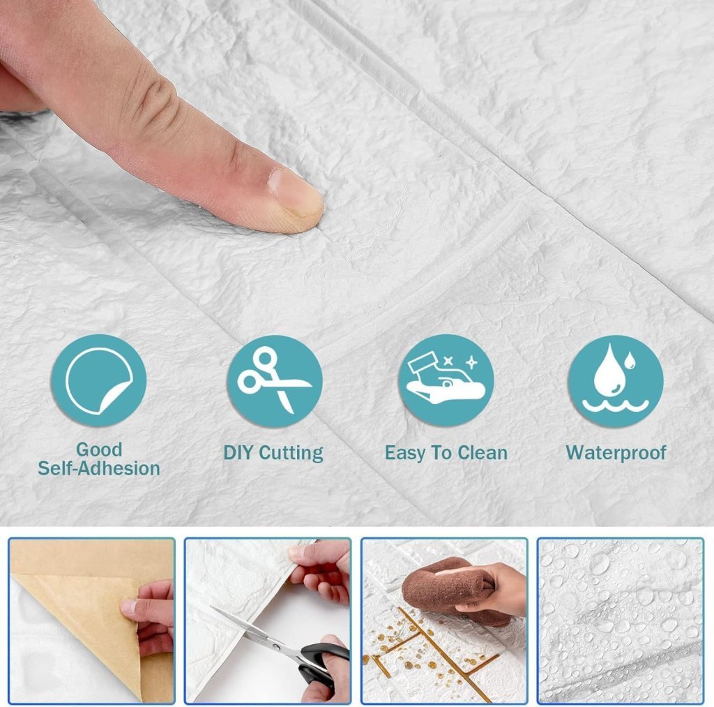 3D Breek Foam Wallpaper 70x77cm