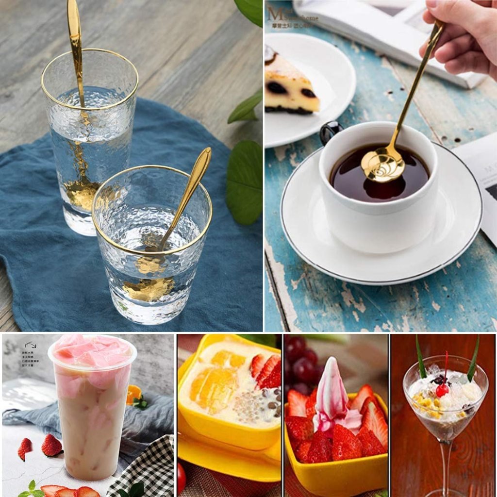 4 pcs Golden Spoon Set