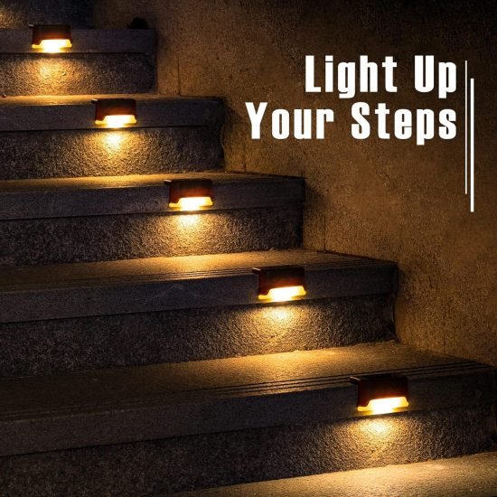 4 pcs Solar Step Light