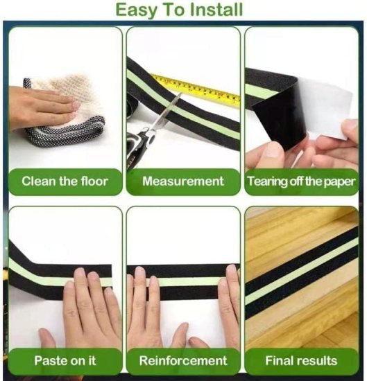 Anti Slip Glow Tape 5cmX5mtr