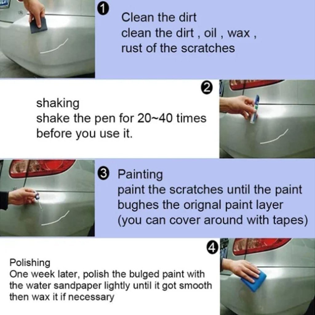 Car Scratch Repair Paint Pen Black