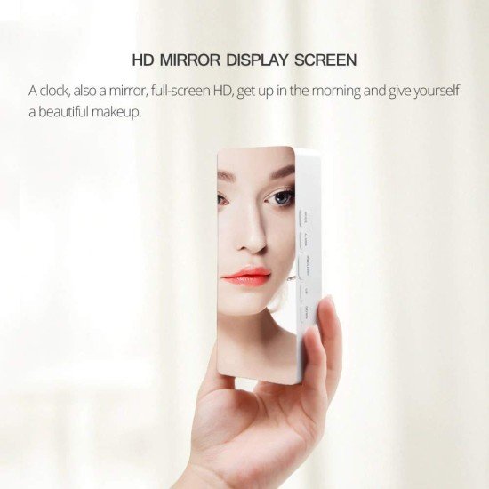 Digital Mirror Clock LED Display Alarm Cock