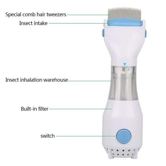 Electrical V Comb Head Lice Remover