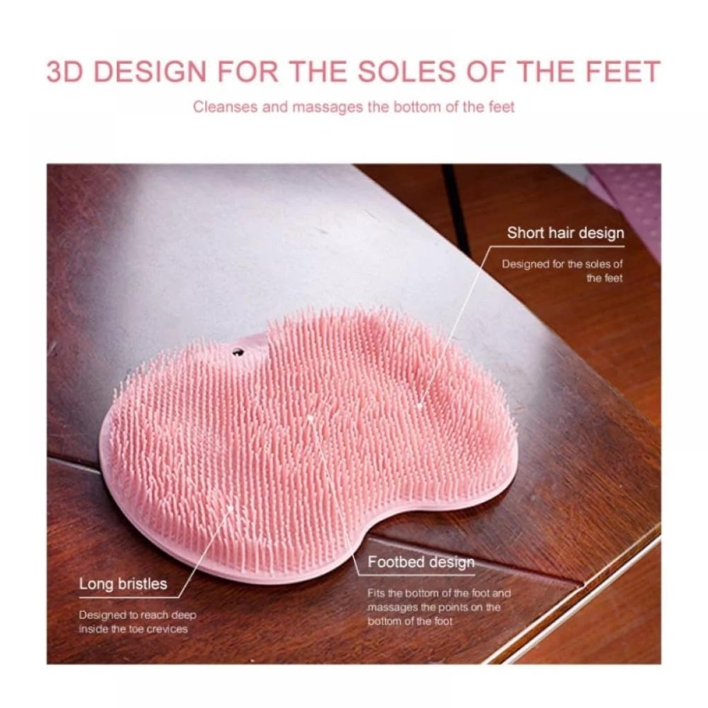 Foot Shower Scrubber Massager Mat