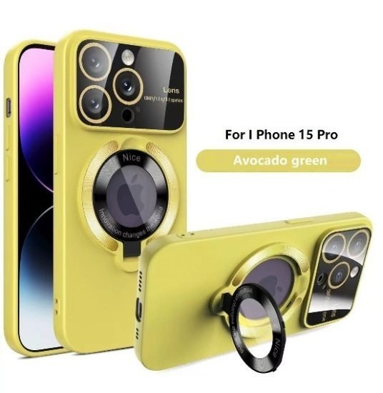 Golden iPhone 15 Pro Mobile Cover