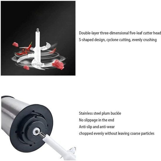 2Ltr Stainless Steel Meat Grinder With Handle