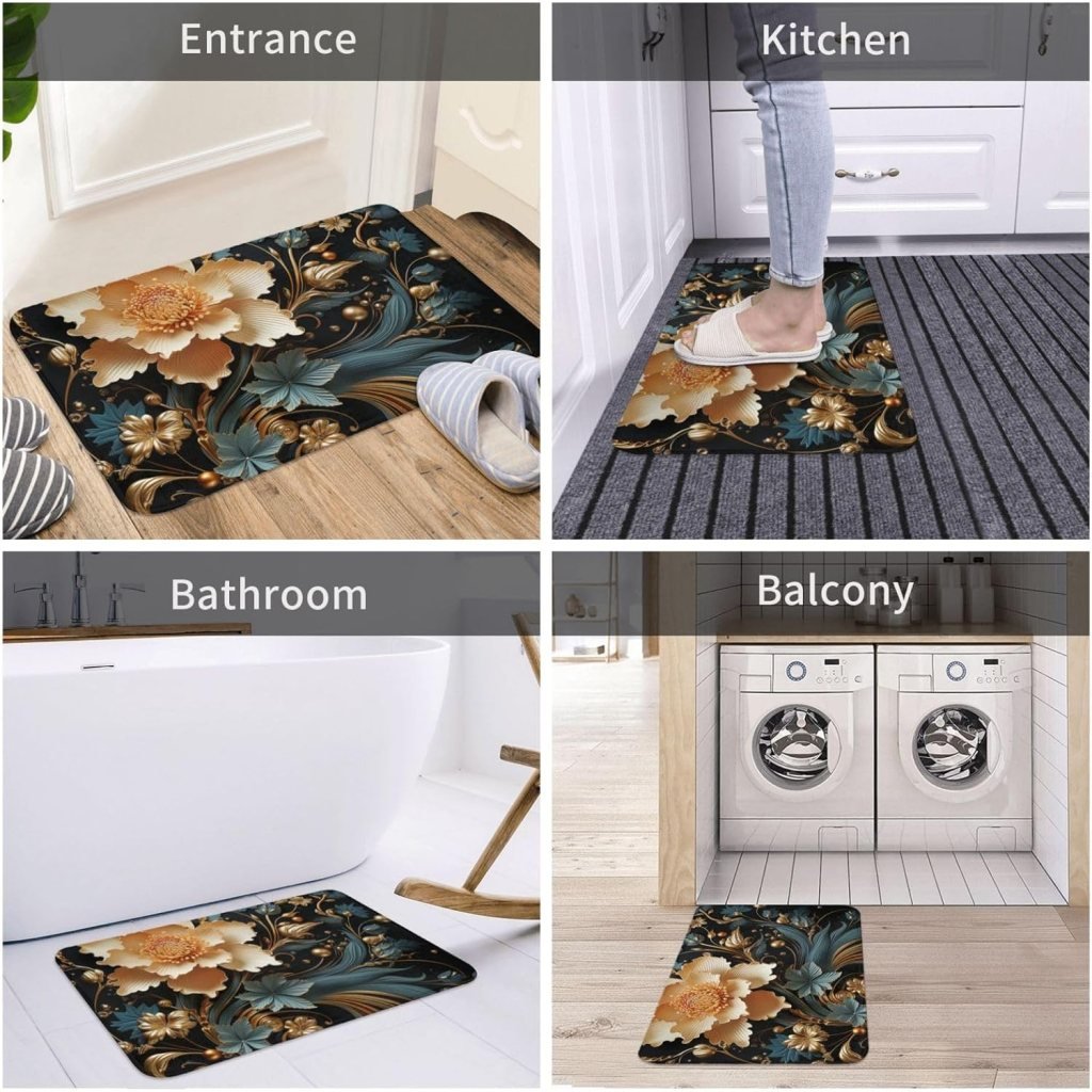 Square 5D Bathroom Mat mix