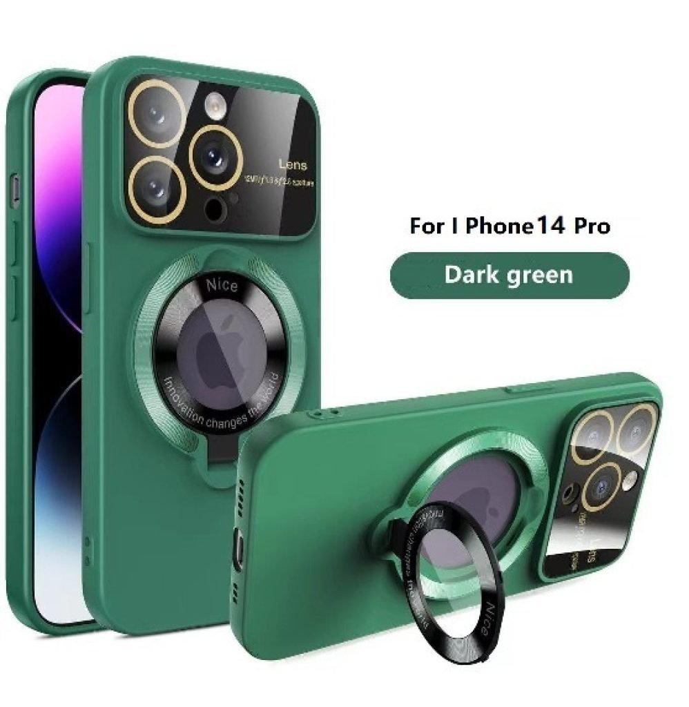 Dark Green iPhone 14 pro mobile cover